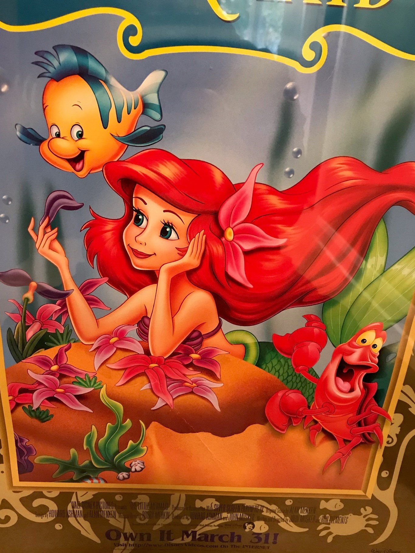 Disney Masterpiece The Little Mermaid VHS Poster 1998 EC - Etsy Schweiz, image size:1365x1820