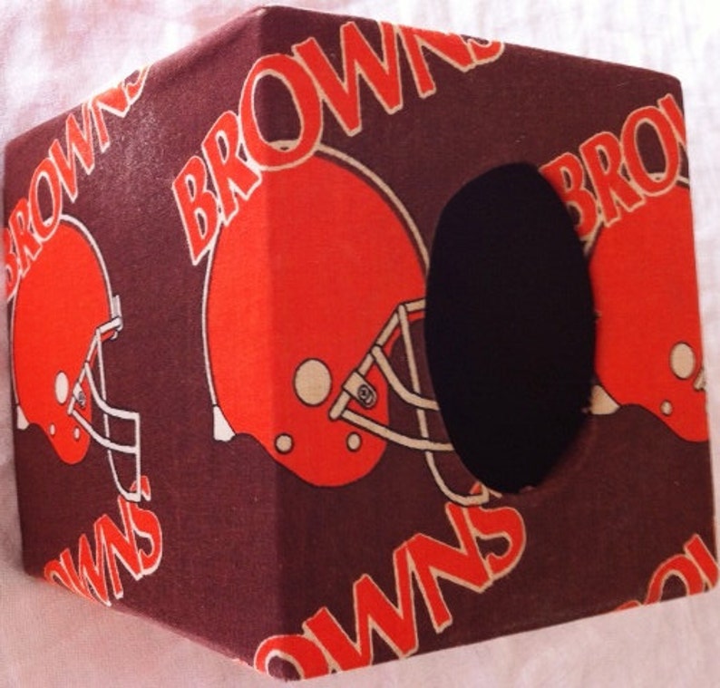 Vintage Cleveland Browns Tissue Box 1980's Etsy