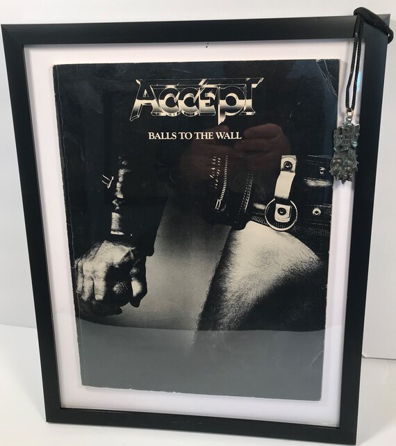 Vintage Accept Balls to the Wall Songbook With Lyrics Framed Etsy