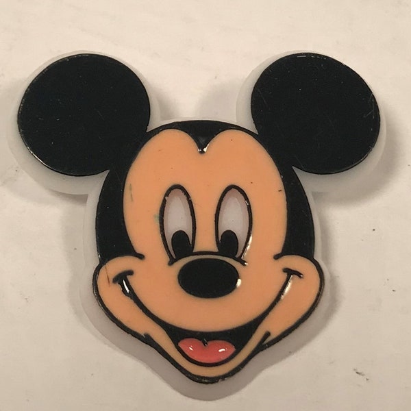 Vintage Mickey Mouse Plastic Pin Walt Disney World Monogram Products Near Mint Condition 2000