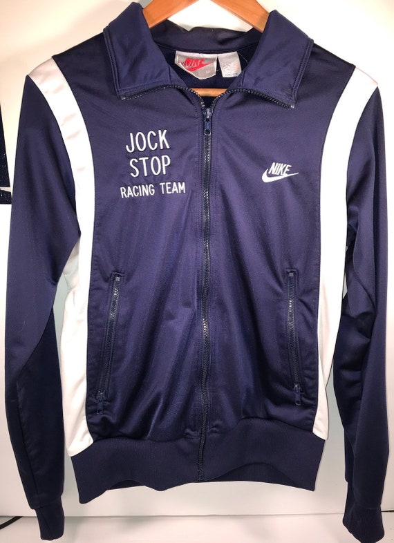 Vintage Nike Track Jacket Warm up Size Medium Custom Embroidered 1980 s Mint Etsy