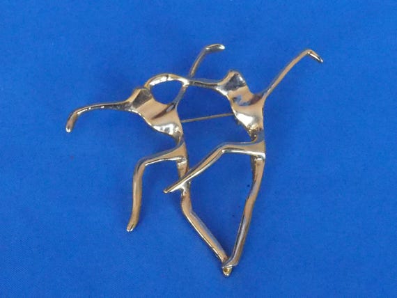 Two Dancers Brooch - image 1