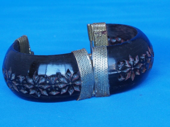 Carved Wood Bracelet - image 3