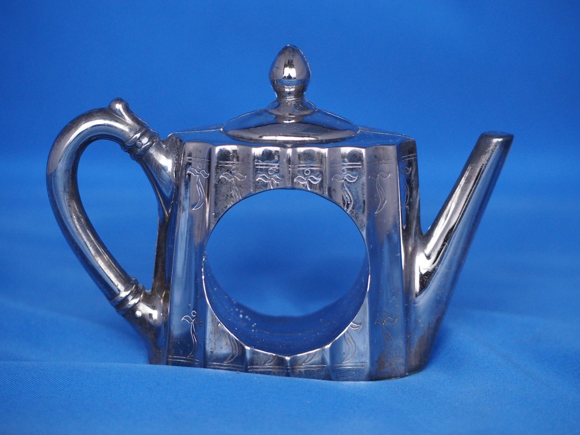 Godinger Silver Napkin Holders Set of Four Etsy