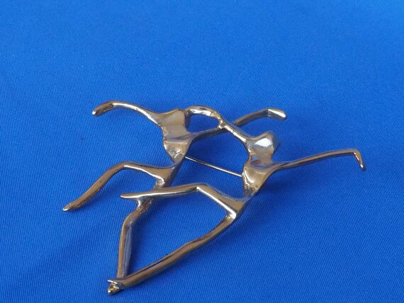 Two Dancers Brooch - image 4