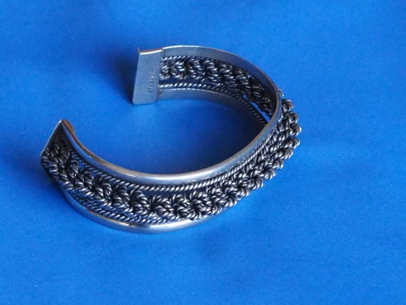 Mexican Sterling Silver Bracelet - image 4