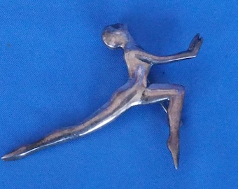 Sterling Dancer Brooch / Pin