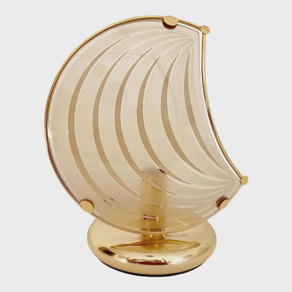 1970s Italian Moon Lamp