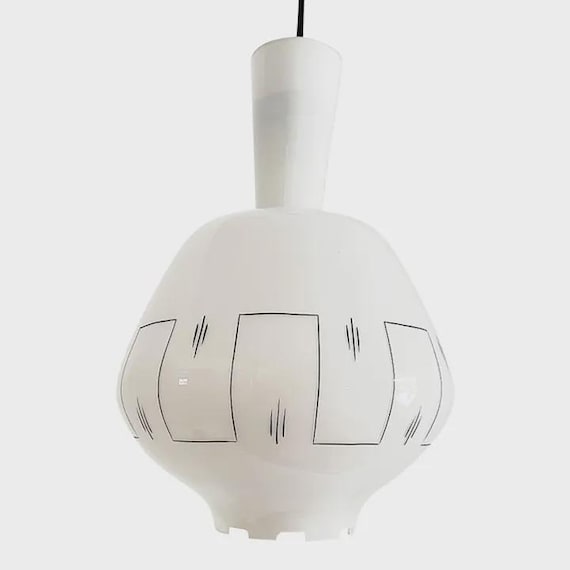 Modern Blown Glass Pendant Light, C1960