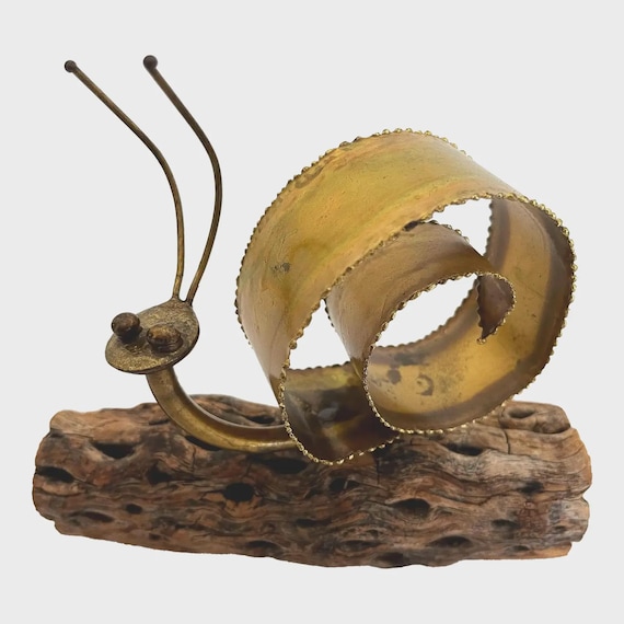 1970s Torch Cut Snail Sculpture