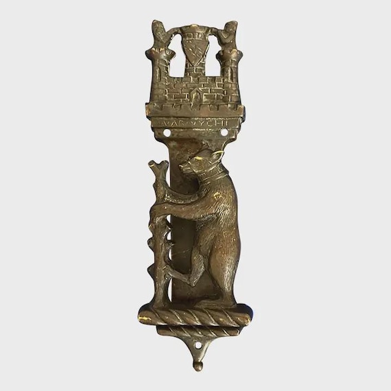 English Warwick Bear Door Knocker
