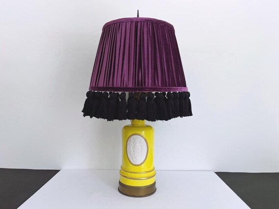 1940s Coat of Arms Lamp & Shade