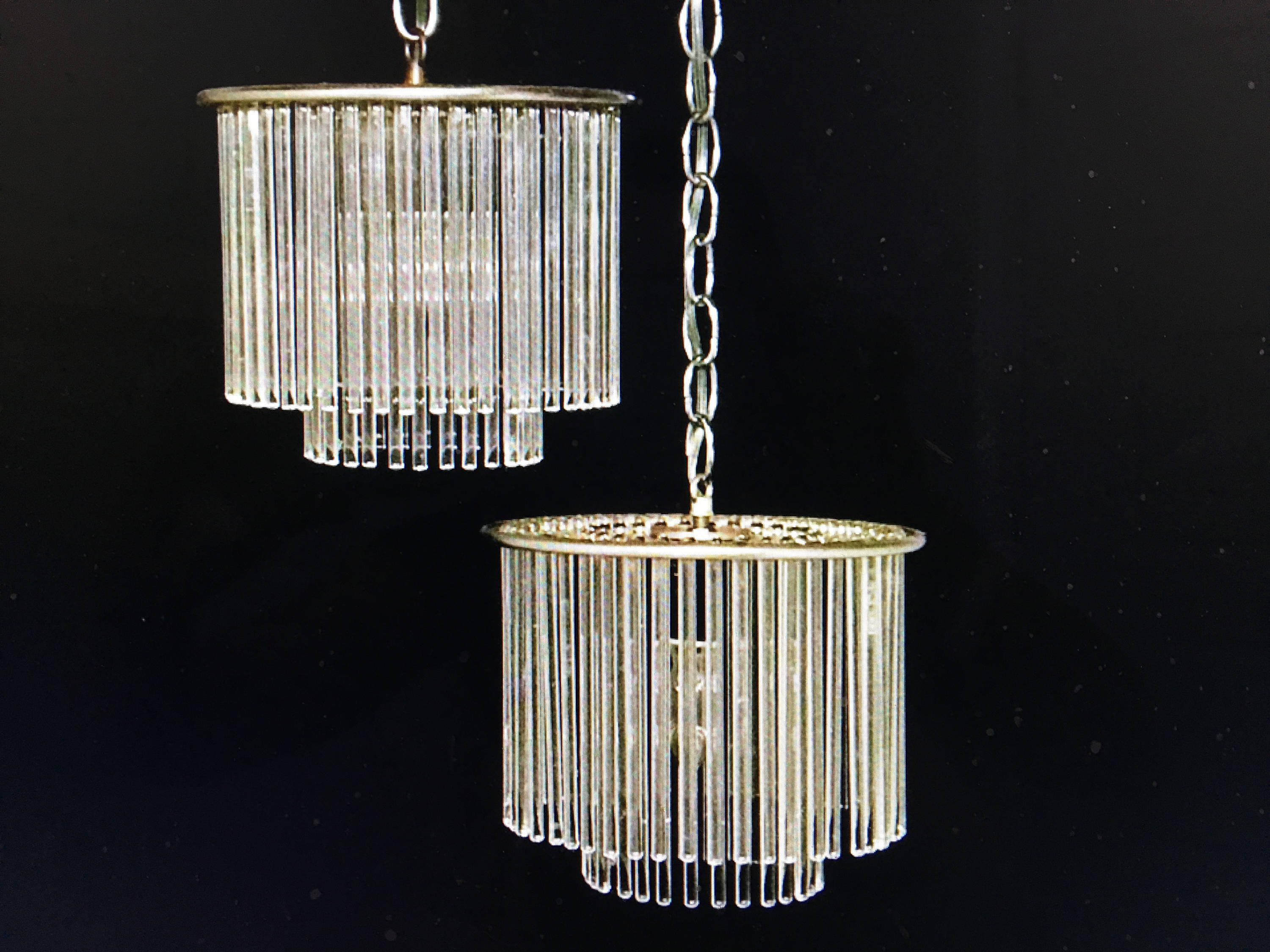 Sciolari Pendant Lights By Lightolier Pair 1
