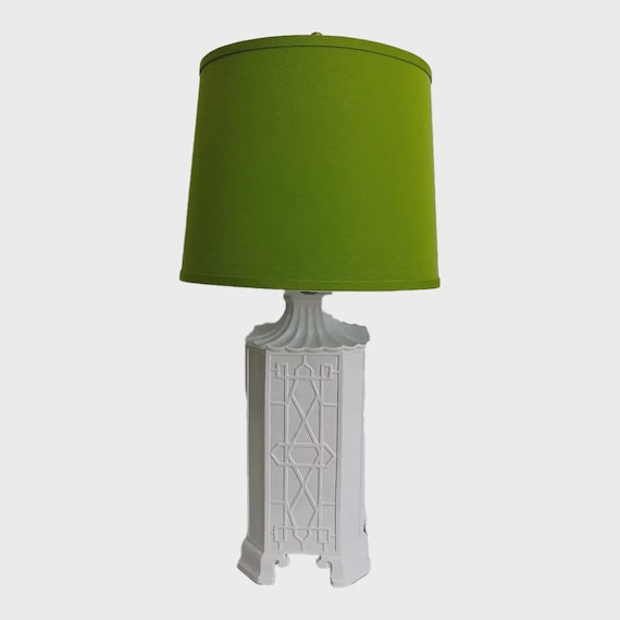 Mid Century Pagoda Lamp & Shade by Chapman