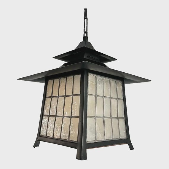 Capiz Shell Pagoda Light, C1960