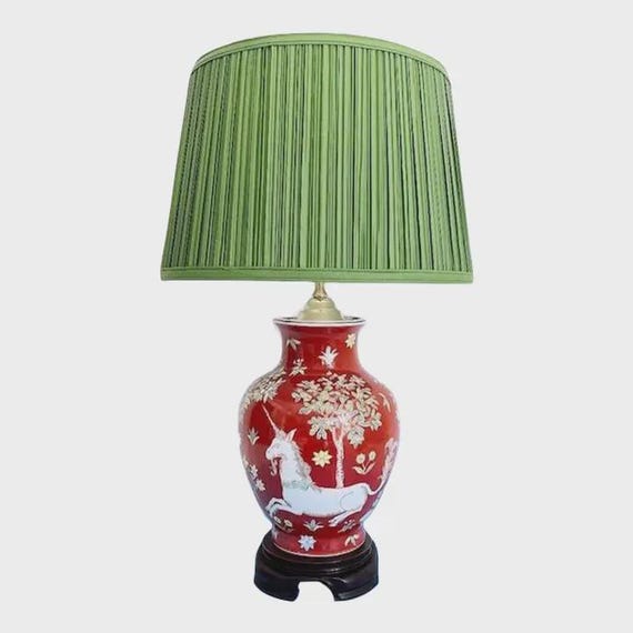 Unicorn in the Garden Lamp & Shade, C1950