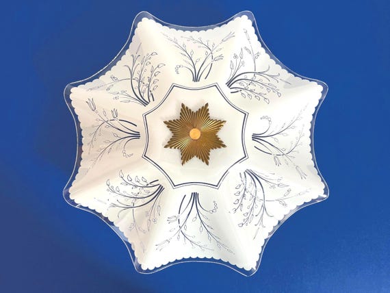 Star Floral Flush Light, C1960