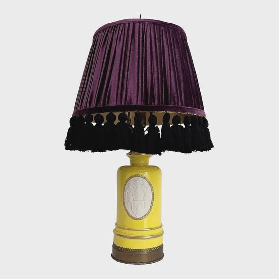 1940s Coat of Arms Lamp & Shade