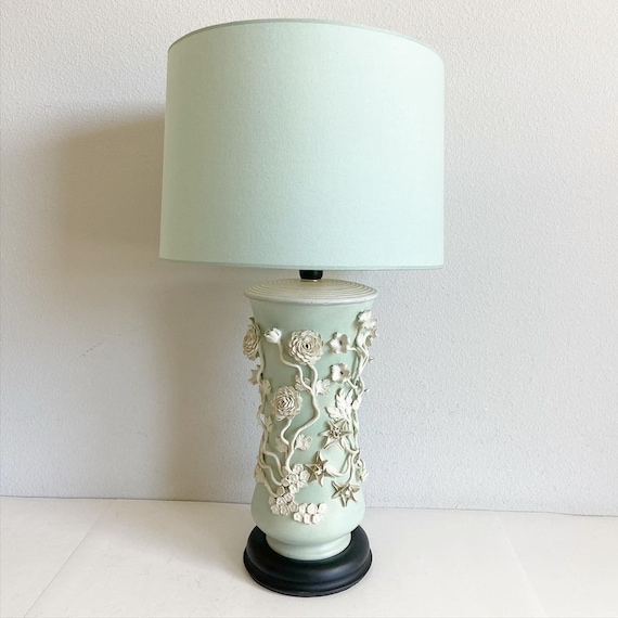 1950s Oversize Italian Lamp & Shade