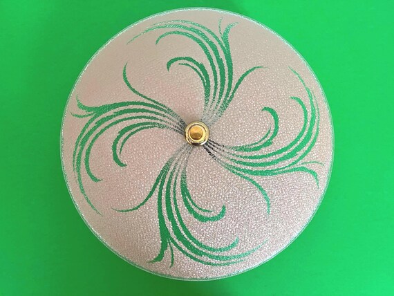 1950s Pink Leaf Sprays Ceiling Light