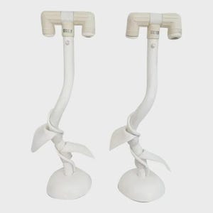 Modern Leaf & Vine Lamps - Pair