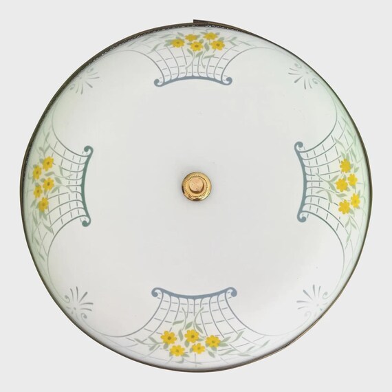 1950s Garden Trellis Flush Light