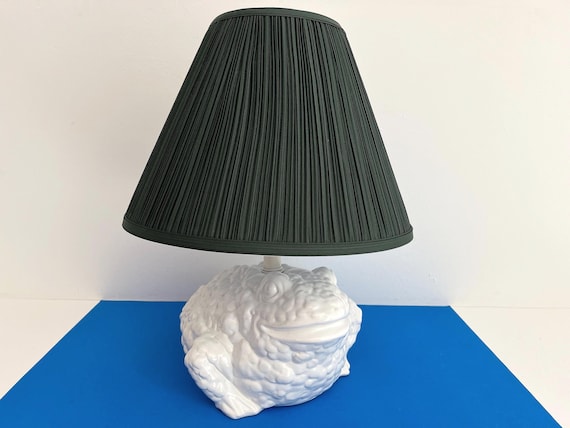 1950s Italian Toad Lamp & Shade