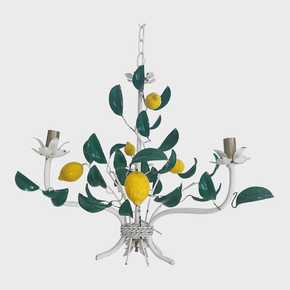 Italian Lemon Tree Chandelier, C1950