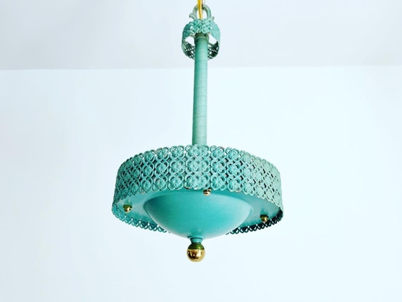 Turquoise Garden Pendant Light