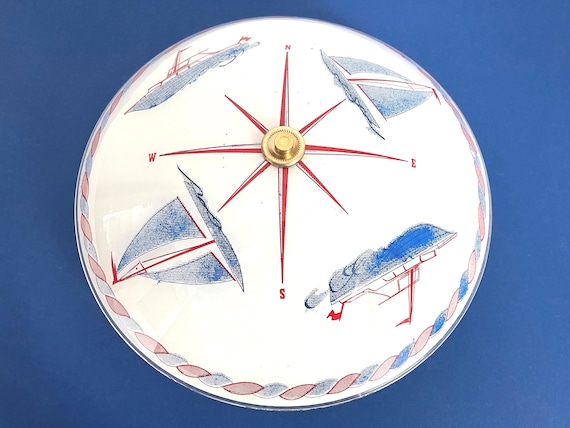 Nautical Boats Ceiling Light, C1950