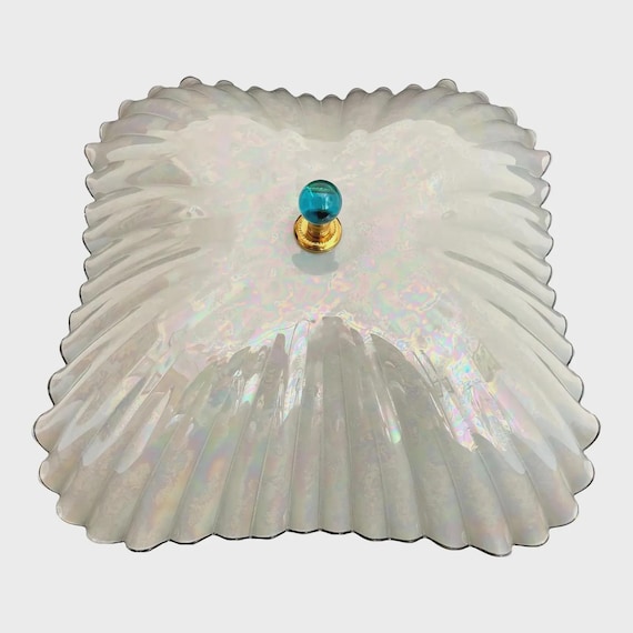1950s Opalescent Shell Ceiling Light