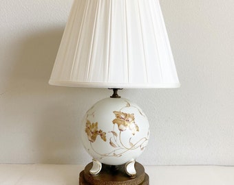 1940s Rosenthal Ball Lamp & Shade