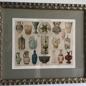 Framed Antique Glass Print, 1898 image 5