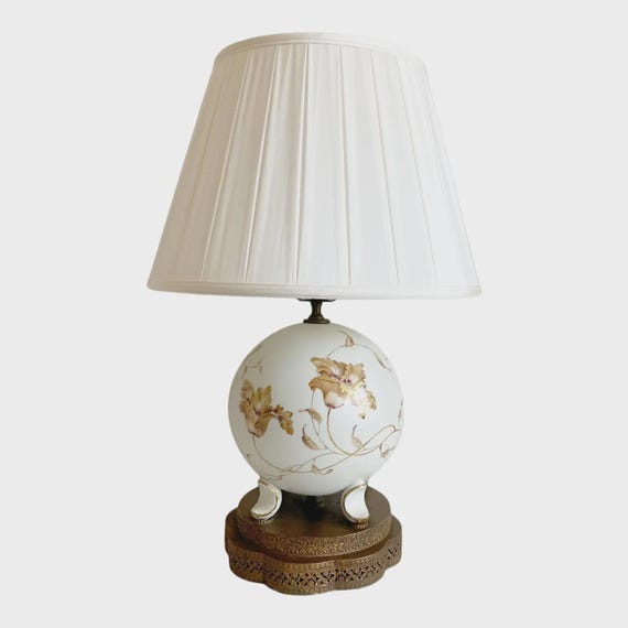 Rosenthal Floral Lamp & Shade, C1940