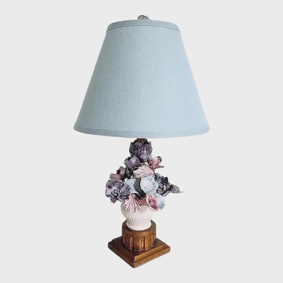 1950s Italian Bouquet Lamp & Shade