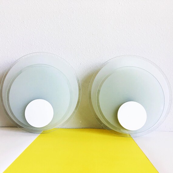 Modern Circle Sconces by Lightolier - Pair