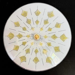 Modern Sunburst Flush Light, C1950