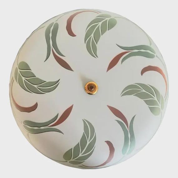 1940s Leafy Ceiling Light