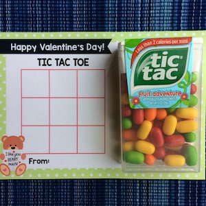 Tic Tac Toe Valentine - Instant Download - Valentine's Day Digital Printable -  Digital Valentines - Kids Valentines - Tic Tac Toe Game