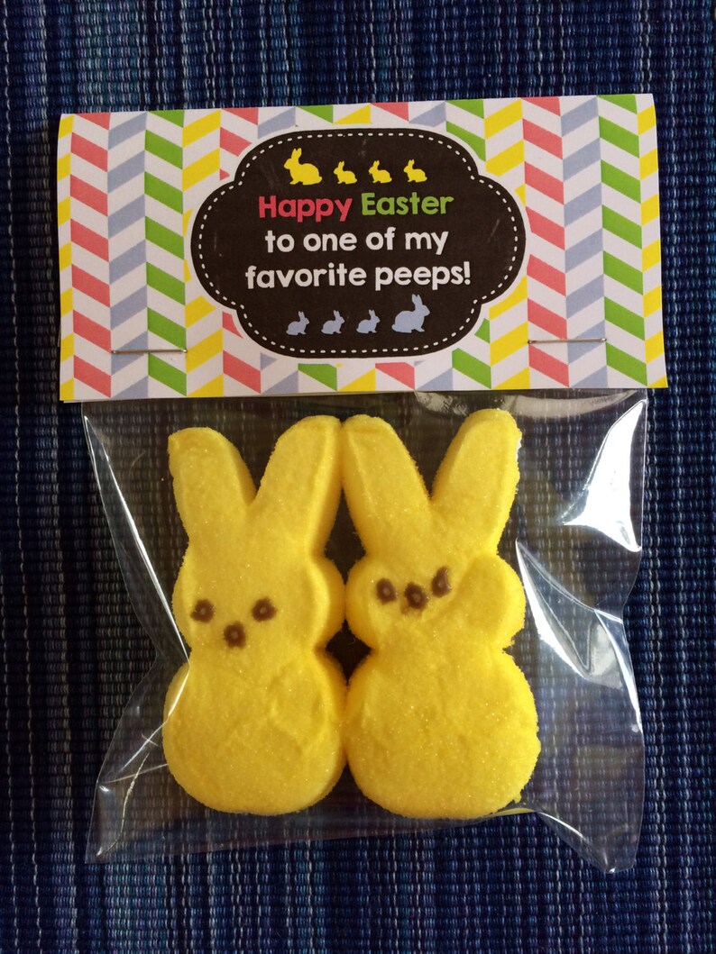 Peeps Bag Topper Instant Download Easter Digital Printable | Etsy