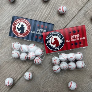Baseball Bag Topper - Sofortiger Download - Valentinstag Digital Printable - Valentine Bag Topper - Kinder Valentine - Baseball Valentine