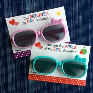 Sunglasses Valentine - Instant Download - Valentine&#39;s Day Digital Printable -  Digital Valentines - Kids Valentines - Stay Cool Valentine