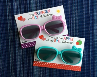 Sunglasses Valentine - Instant Download - Valentine's Day Digital Printable -  Digital Valentines - Kids Valentines - Stay Cool Valentine