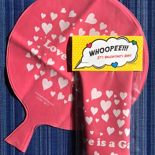 Whoopee Cushion Bag Topper - Instant Download -  Valentine Bag Topper - Kids Valentine - Whoopee Cushion Valentine - Kids Valentines