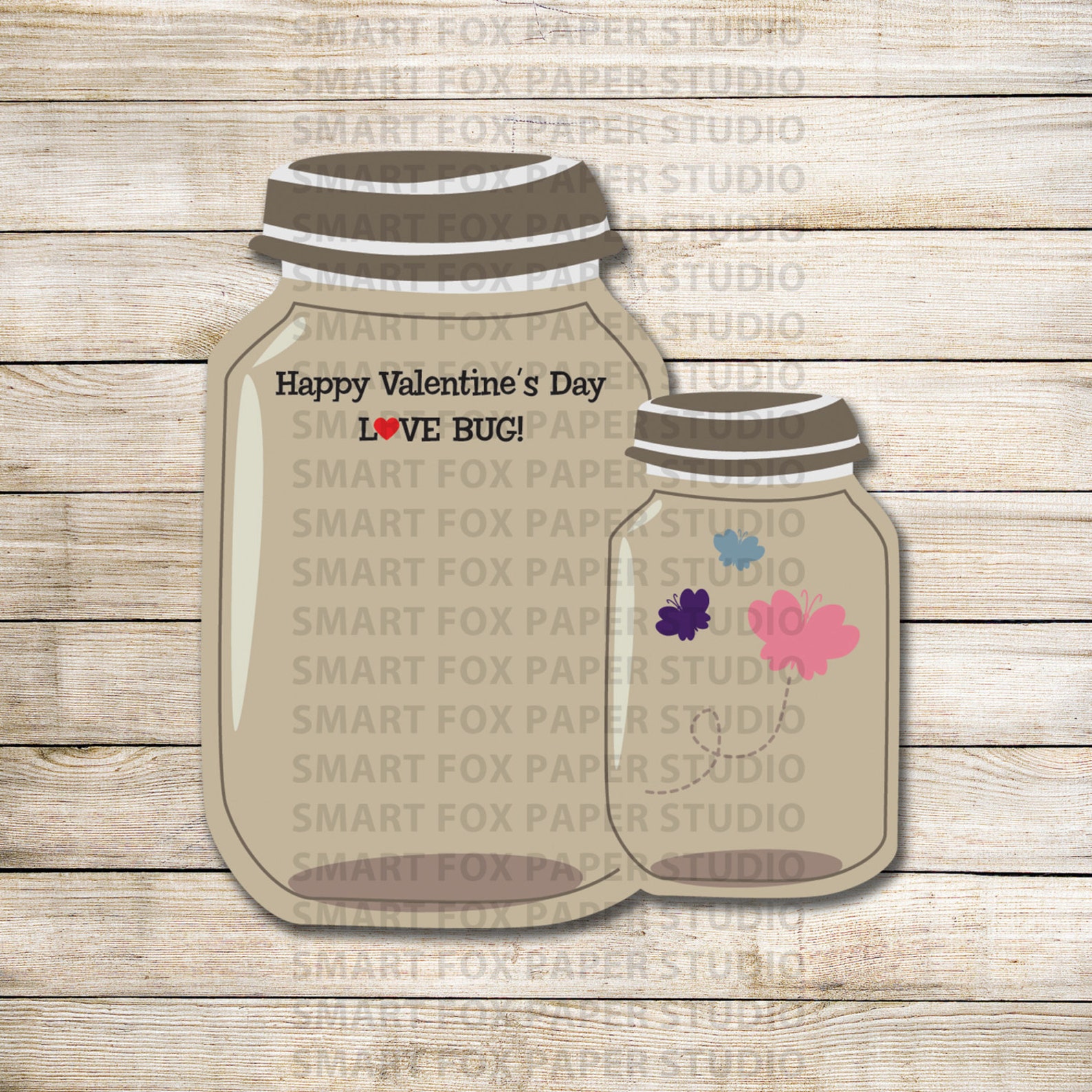 Bugs and Kisses Bag Topper Instant Download - Etsy