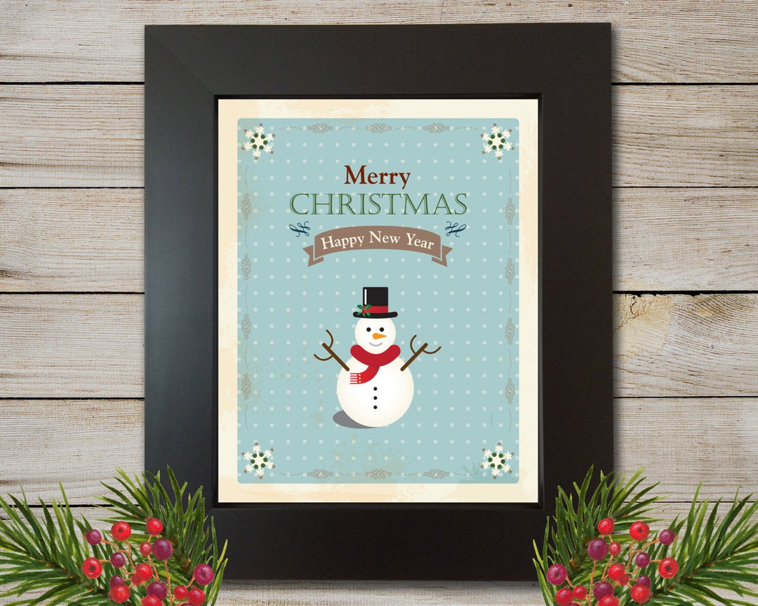 Christmas Printable - Instant Download - Christmas Print - Vintage ...