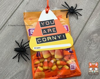 Candy Corn Gift Tag - Halloween Tag - Digital Download - Halloween Gift Tag - Candy Corn - Halloween Craft - Halloween Bag Topper - Gift Tag