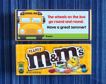 Bus Driver Thank You Card - Instant Download - Digital Printable - Bus Driver Printable - End of School Bus Driver Card - End of School