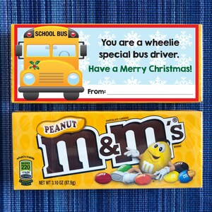Bus Driver Christmas Card - Instant Download - Digital Printable -  Bus Driver Thank You - Bus Driver Gift - Bus Driver Printable - Bus Gift