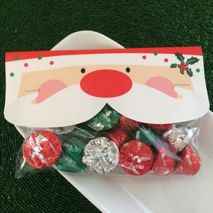Santa Head Bag Topper Instant Download Christmas Digital - Etsy